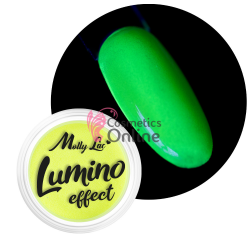Decor pentru unghii NADP019JJ cu pudra fosforescenta 30395 Galben Neon -Verde